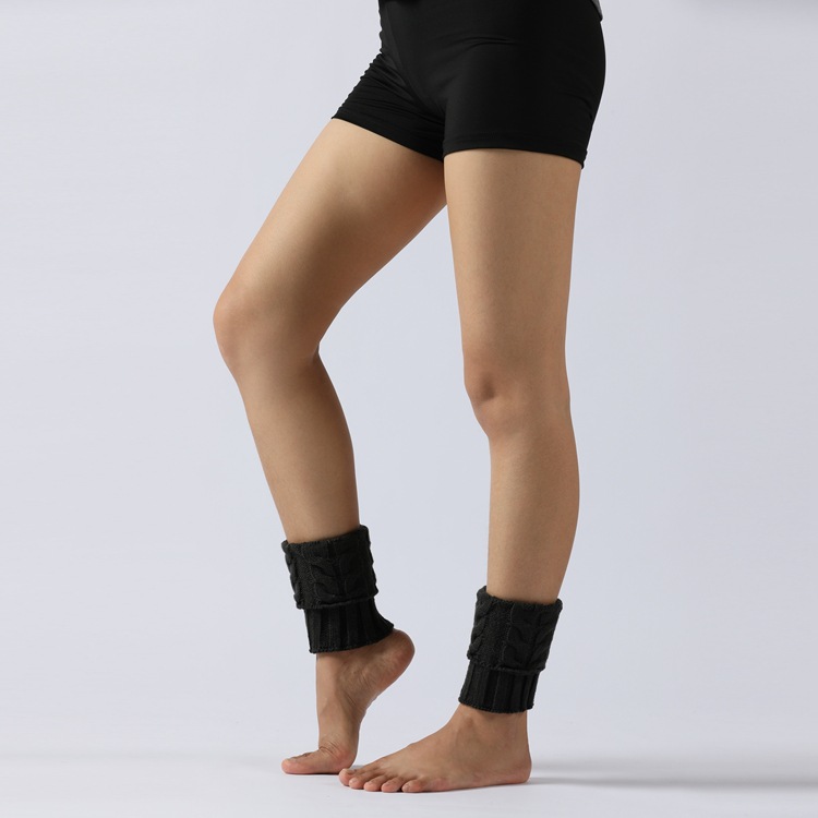 Winter Cable Knit Boot Cuffs Elastic Crochet Leg Warmer Sock Thermal Boot Topper